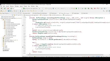 Spring Boot Web Application : resizing product image before saving it to database