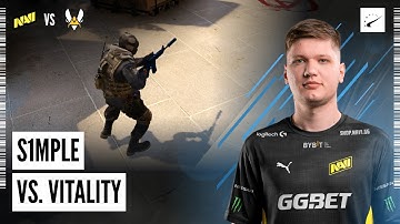 s1mple 1v3s Vitality - PGL Major Antwerp Europe RMR A