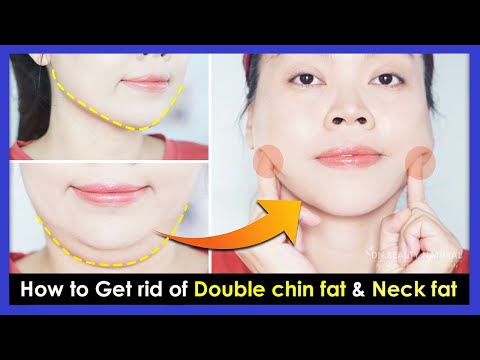 How to Get rid of Double chin fat & Neck fat | Double Chin Removal and Wrinkles Exercises & Massage.