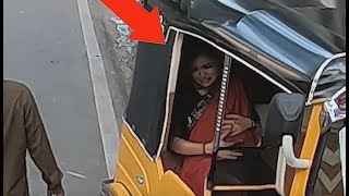 Pregnant lady giving birth in taxi ? CCTV Footage