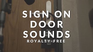 FREE Do Not Disturb Sign Hanging On Door Sound Effect | Download Hotel Sounds
