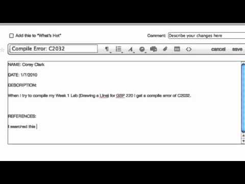 Create Bug Report