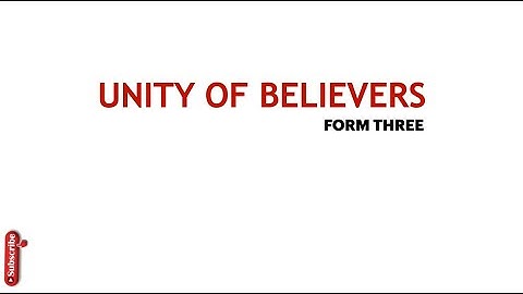 the vine and the branches | Explain how the unity of believers is expressed in the vine and the bran