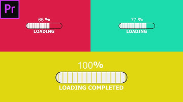 How to create an Animated Loading Bar & Percentage Counter in Adobe Premiere Pro (tutorial)