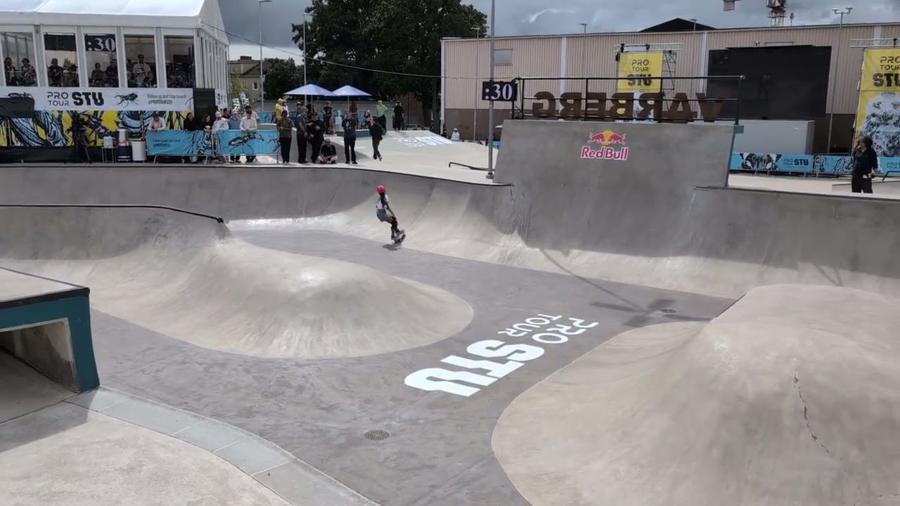 Arisa Trew skateboarding from the STU PRO Tour event in Varberg Sweden 