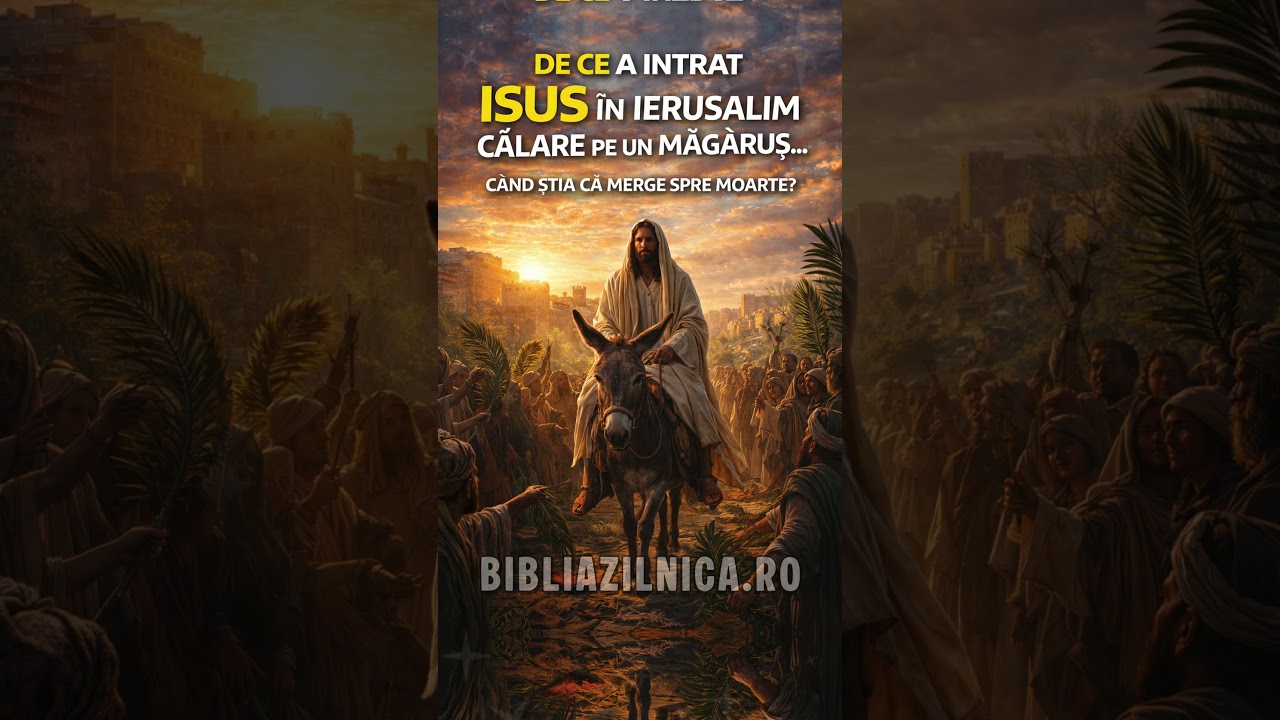 De ce a intrat Isus în Ierusalim călare pe un măgăruș… când știa că merge spre moarte?  Întrebări