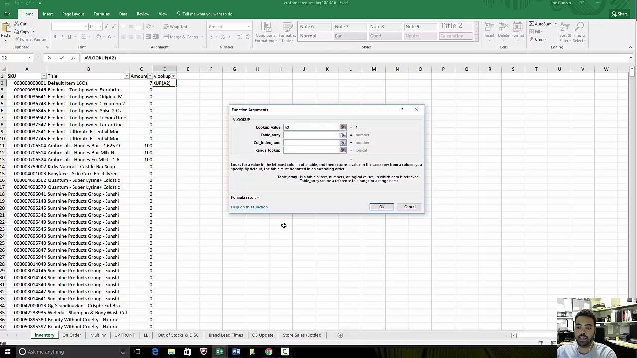 Excel Training: 13 Vlookup Formula Is Extremely Powerful - YouTube