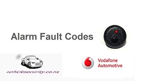 How to Read Vodafone Automotive & Cobra Car Alarm Fault Codes | LED Flash Pattern Guide