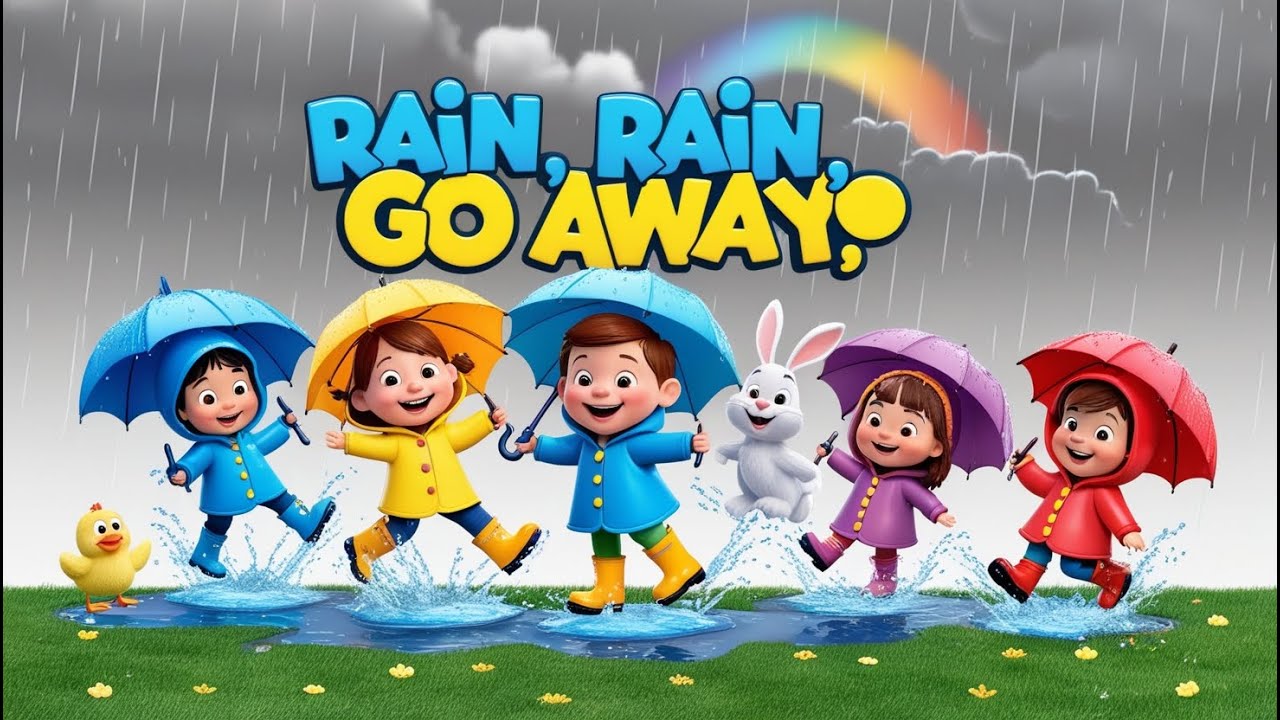 🎶 Sing Along : Rain Rain Go Away | Fun Nursery Rhyme for Kids | Kids Adventure Song
