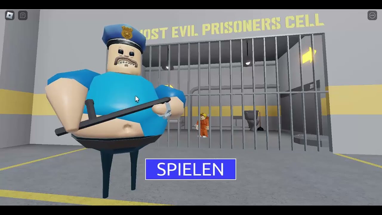 Ich bin das erste Mal mit Superkräften aus Barry´s Prison in Roblox entkommen