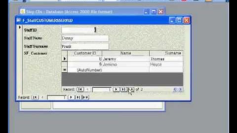 lecture 26 Creating Subforms in Access