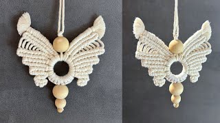 DIY Macrame Butterfly | Macrame Moth Tutorial | Butterfly Ornament | Macrame Wings Design