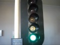 三位式五現示色灯式信号機　鉄道博物館にて