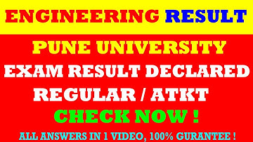 ENGINEERING RESULT DECLARED SPPU [ PUNE UNIVERSITY ] | BACKLOG/ REGULAR | F.E, S.E RESULT DECLARED