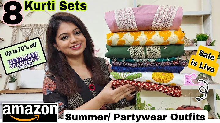 Huge 8 Amazon Summer Kurti/ Kurta Set Haul| New Cotton,Partywear co-ords|Amazon Haul| Pink's House