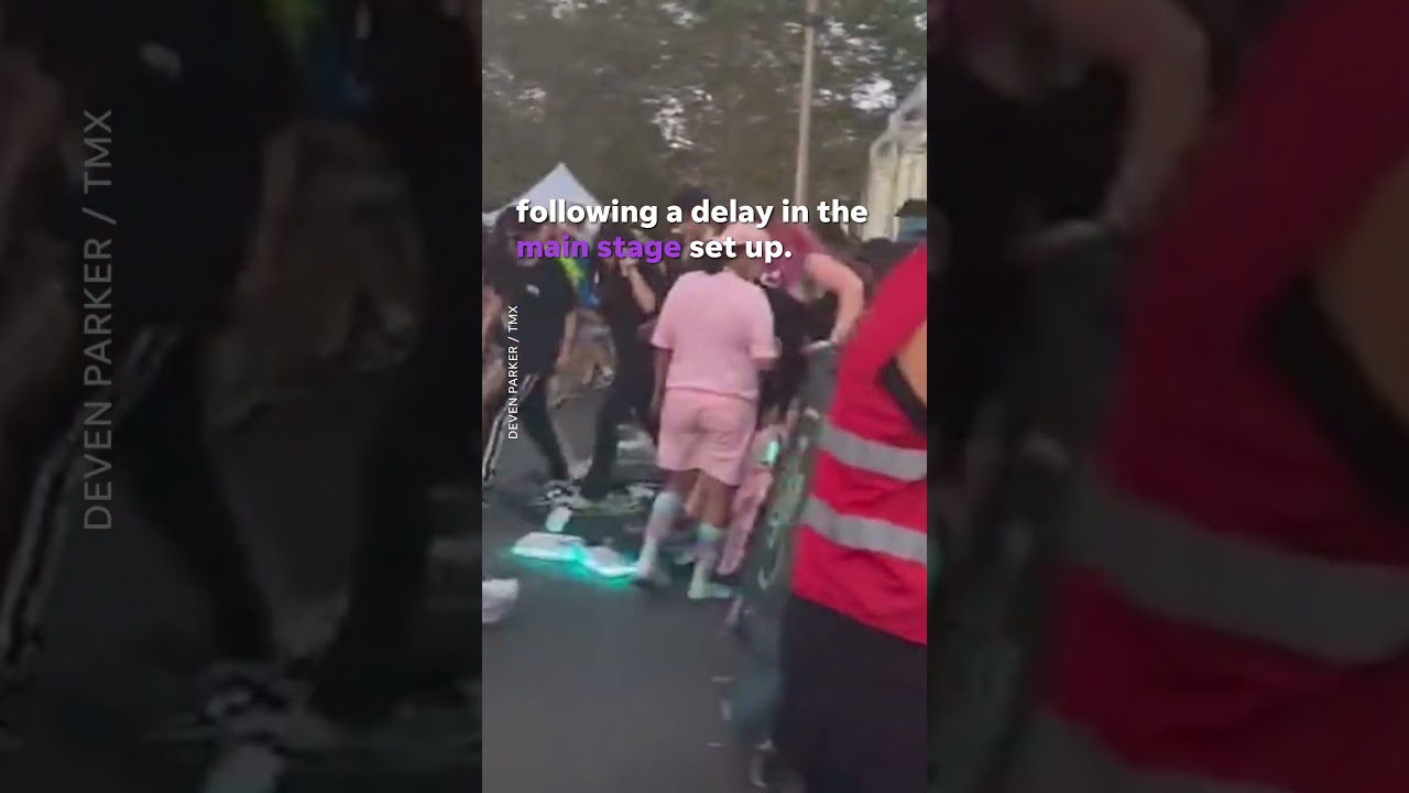 Electric Zoo attendees storm gates after unexpected capacity at event #Shorts