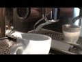 Making an espresso on the bosco sorrento lever machine and eureka mythos grinder