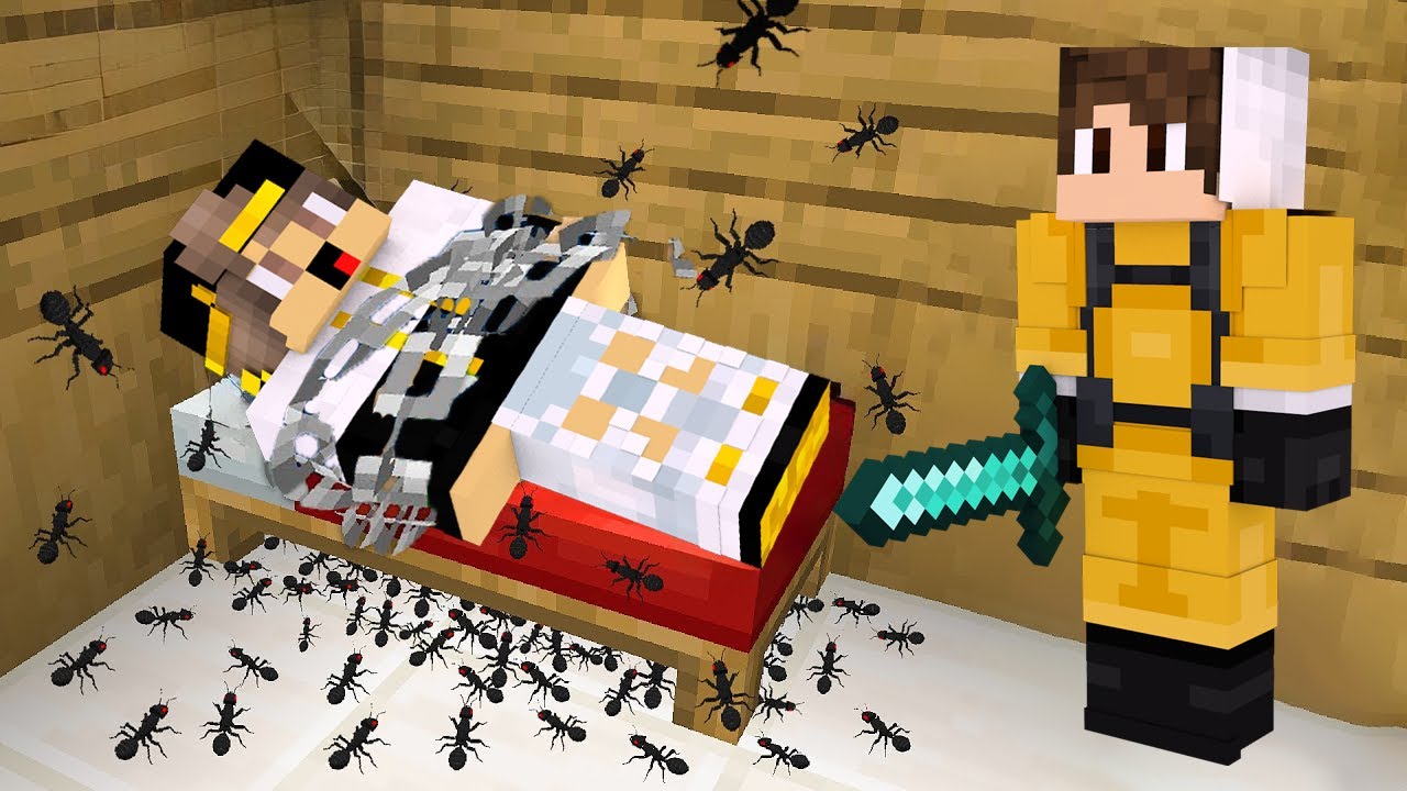 اصدقائي دمرو لي بيتي ولكن استطعت ان احبسهم وانتقم منهم في ماين كرافت