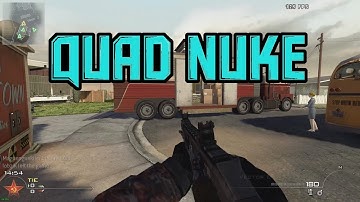 QUAD NUKE ON NUKETOWN! IN 2018! (PC IW4X Nuketown)