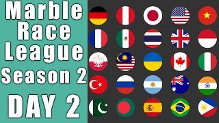 Marble Race League 2019 Season 2 Day 2 in Algodoo / Marble Race King