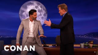 Joe Manganiello Teaches Stripper Moves To Conan