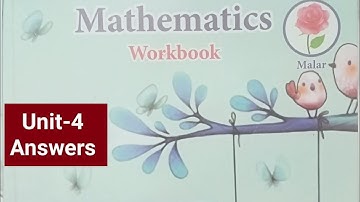 3rd std (term1) malar  Maths unit-4 ennum eluthum workbook key answers...2024-25