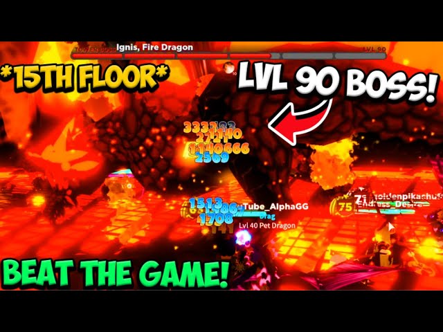 Defeating The Final Floor 15 Tower Boss In World Zero Roblox Youtube - videos matching can you beat these games for free robux