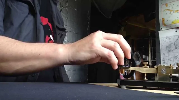 Sending CW on a straight key