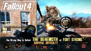 Fallout 4 - How To Defeat The Super Mutant Behemoth At Fort Strong The Oddest Way