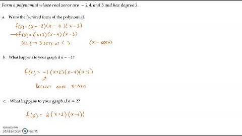 5.1 Polynomial Functions and Models Video 4