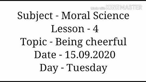 Class 1/Moral Science/Lesson 4 /explanation/story part‐1