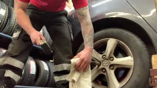 How To Remove a Ford Locking Wheel Nut DYNOMEC   Freeway Mobile Tyres