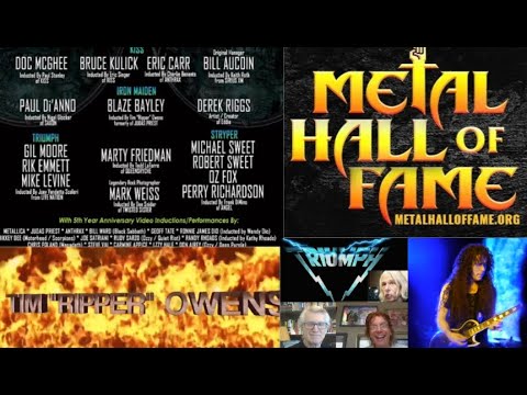 The Metal Hall of Fame inductees TRIUMPH, STRYPER, ex-MEGADETH guitarist Marty Friedman and more!