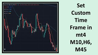 How to set M10,H6 and M45 time frame in mt4