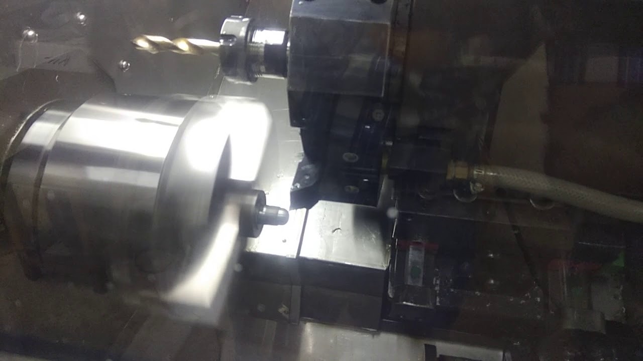 Slant Bed CNC lathe machine turning and threading YouTube