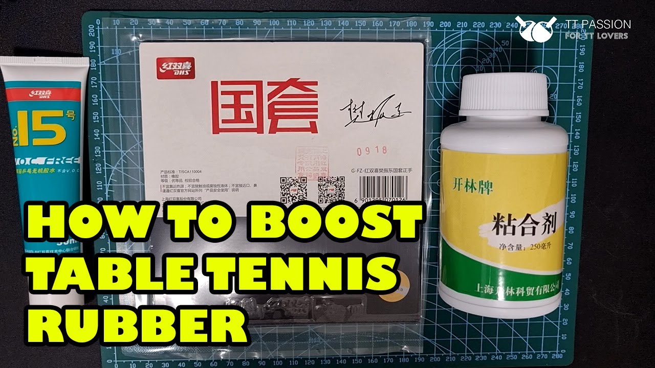 How to BOOST Table Tennis Rubber (Hurricane 3 National Fan Zhendong