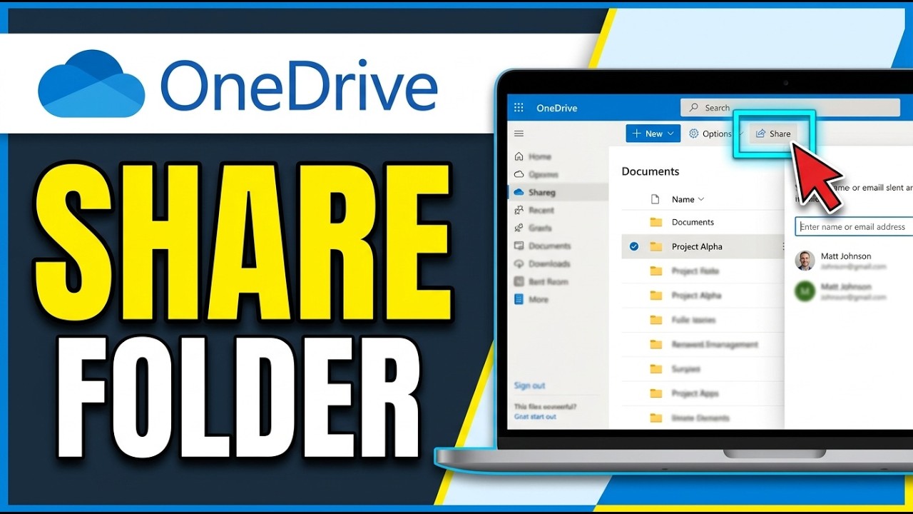 How to Share a OneDrive Folder 2026 (Quick Guide) - YouTube