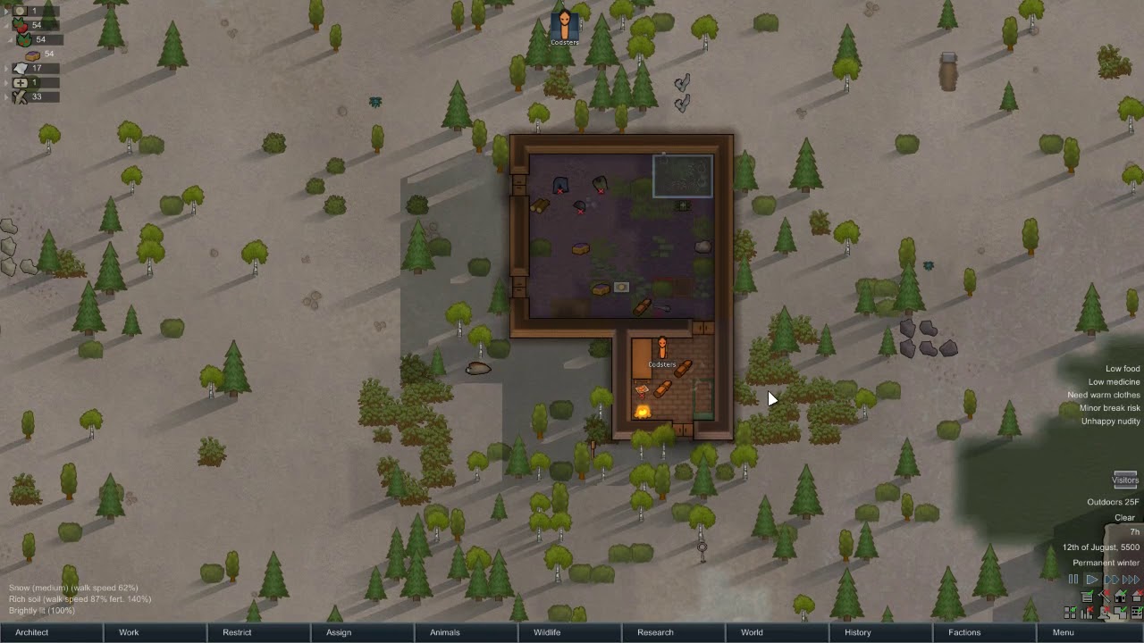 Rimworld -- Episode 6 - Tribal Brutality - Naked and Alone