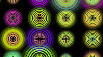 Abstract Strobing Neon Colorful Circle Rings Motion Design Video Background Loop 4K