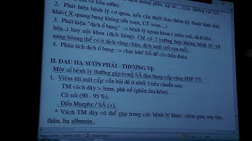 Siêu âm bụng cấp - BS Nguyễn Cao Cương (P1)