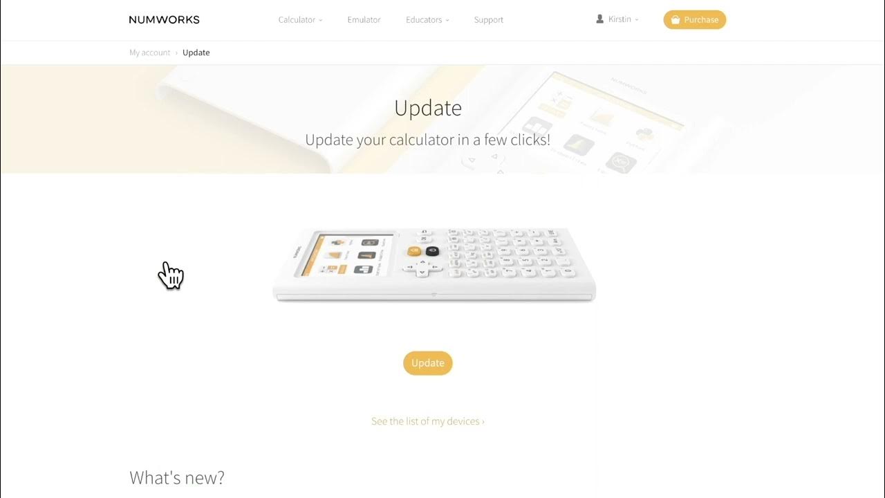 How do I update my NumWorks calculator? YouTube