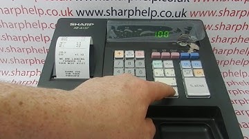 How To Void A Sale Using The Void Mode Sharp XE-A137 / XE-A147 Cash Register