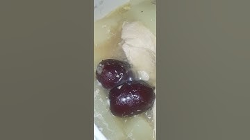 Delicious Home Cooked Chicken Cucumber Soup with dried red dates