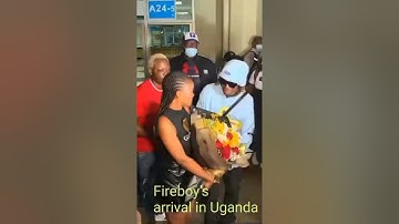 FIREBOY DML ARRIVES IN UGANDA