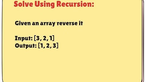How to Reverse an Array