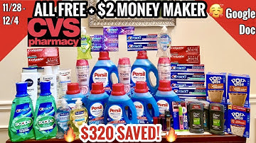 CVS Free & Cheap Coupon Deals & Haul | 11/28 - 12/4 | $320 SAVED  - ALL FREE + $2 Money Maker! 🔥