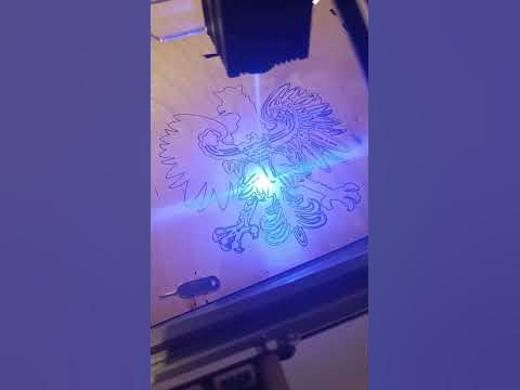лазер, лазерный гравер. граверуем польский герб. gerb polska #laser # ...