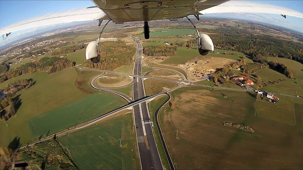 2023-11-12 Let podél budované dálnice D3 z Kaplice do Č. Budějovic (14. díl). Highway D3 (part 14).