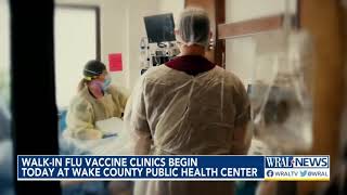 Walk-in flu vaccine clinics begin Thursday at Wake County Public Health Center
