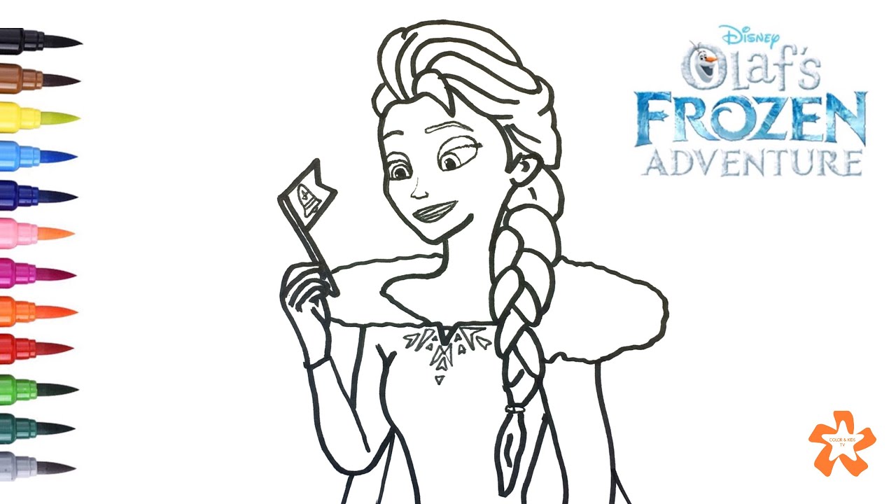 Olafs Frozen Adventure Coloring Pages